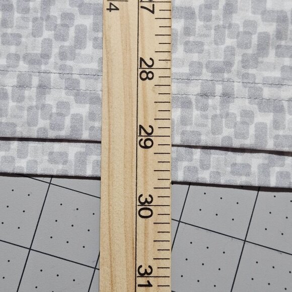 Hickey Freeman Men's Gray Patterned Golf Polo Shirt L/G Polyester Spandex - Picture 9 of 12